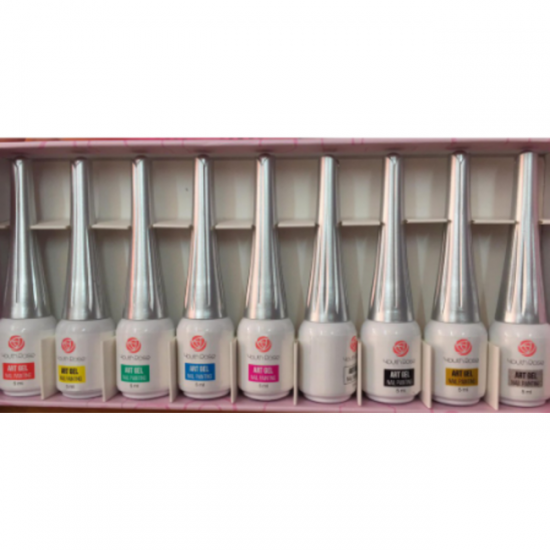 Sơn Gel cọ nét Hoa Hồng - 9 màu