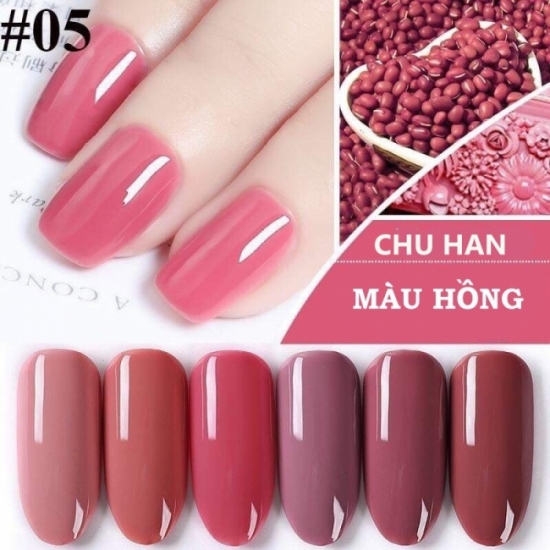 Set gel CHUHAN - 6 màu hồng