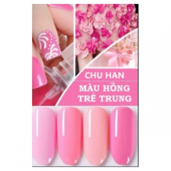 Set gel CHUHAN - 6 hồng phấn