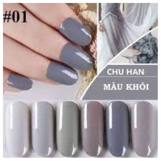 Set gel CHUHAN - 6 màu khói